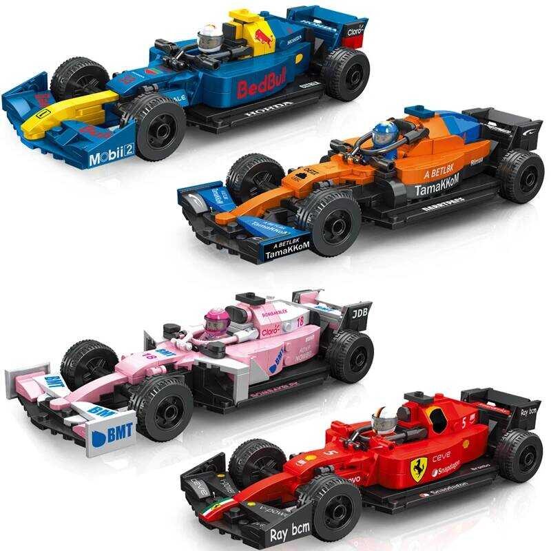 2025 สูตร 1 Racing City Speed Champion F1 Building Blocks ชุดรถ FIA คลาสสิกรถสปอร์ตรุ่นอิฐของเล่นเด็