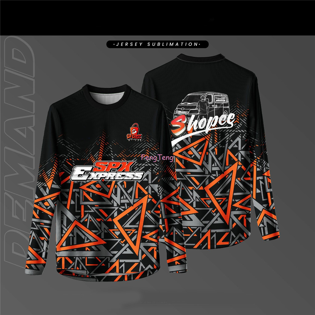 JERSEY PREMIUM SPX EXPRESS / การพิมพ์เต็ม / BAJU DRIVER KURIR PACKAGE / SHOPEE