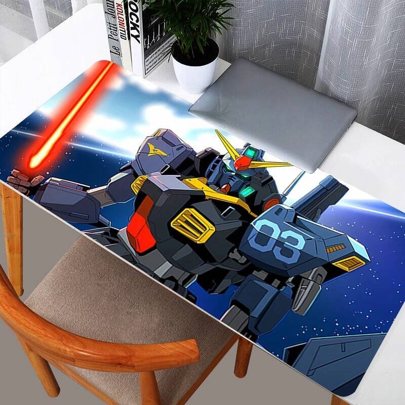 แผ่นรองเมาส์ขนาดใหญ่ XXL PC โต๊ะ Gamer Office Mechanical Warrior Gundam Mk-2 พรมแป้นพิมพ์ตารางอุปกรณ