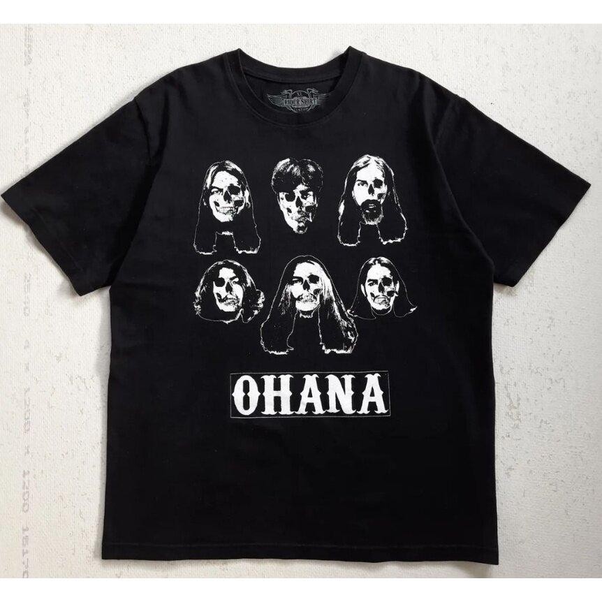 วงร็อค OHANA   ลายกะโหลก เสื้อยืด