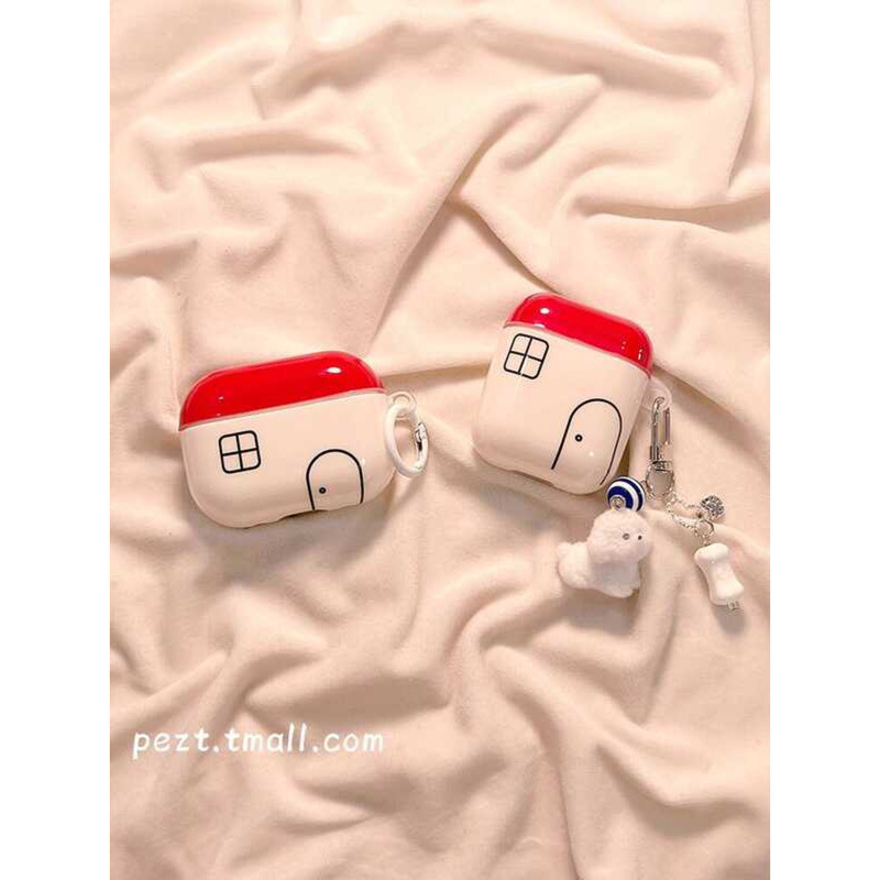Ins Style Line House เหมาะสําหรับ 1/2 เคสป้องกัน 4th Generation ใหม่เคสหูฟัง Apple เคสหูฟังบลูทูธไร้