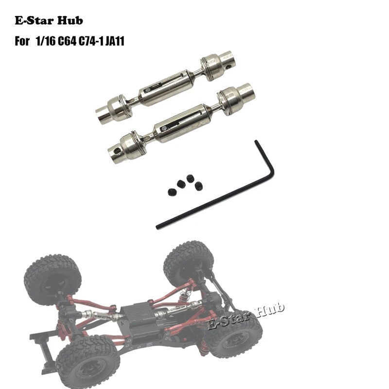 ด้านหน้าและด้านหลังเพลาขับสําหรับ WPL 1/16 C64 C74-1 JA11 RC รถโลหะอัพเกรด OP อุปกรณ์เสริมอะไหล่ K