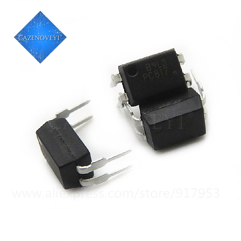 10 ชิ้น PC817B DIP-4 PC817 817B EL817 LTV817A LTV-817-A ความหนาแน่นสูงติดตั้ง Photocoupler