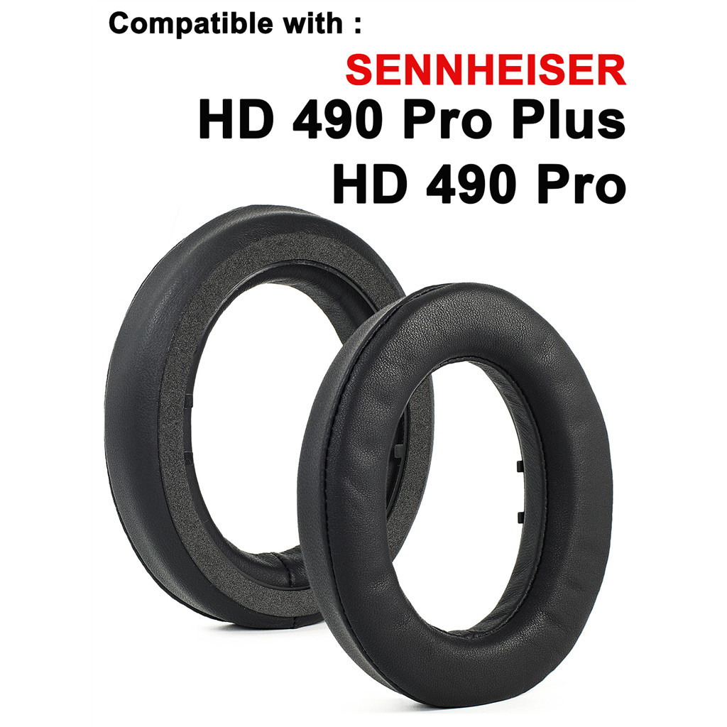 แผ่นรองหูฟังหูฟัง 1 คู่เหมาะสําหรับ Sennheiser HD 490 Pro/HD 490 Pro Plus เปลี่ยนที่ปิดหูหูฟัง