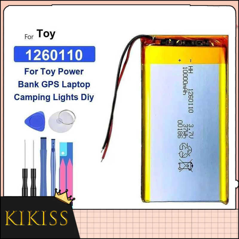 Battery 1260110 10000mAh Fit For Toy Power Bank GPS Laptop Camping Lights Diy