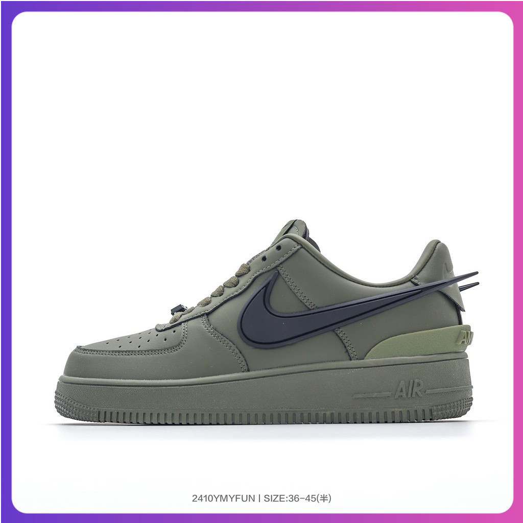 [การประกันคุณภาพ] AMBUSH x N & K Force Heavy Hook Joint Air Force No. 1 รองเท้าผ้าใบกีฬา Low-Top สีเ