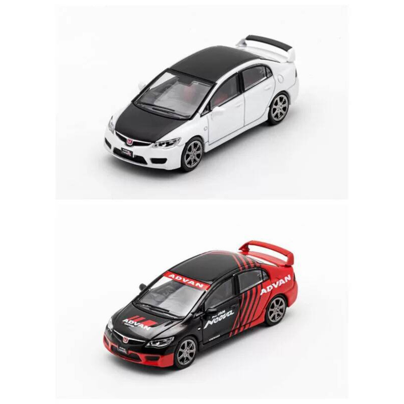 [ในสต็อก] Dct 1:64 Honda Civic Type-R Fd2 Advan Car Model