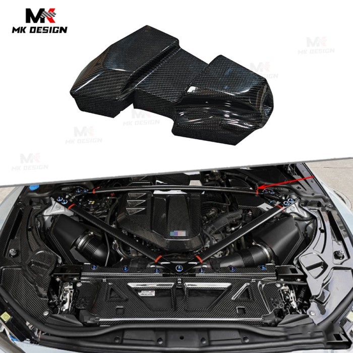 Dry Carbon Fiber ECU Cover for BMW G80 G81 M3 G82 G83 M4 G87 M2 S58 Engine Compartment Battery Term