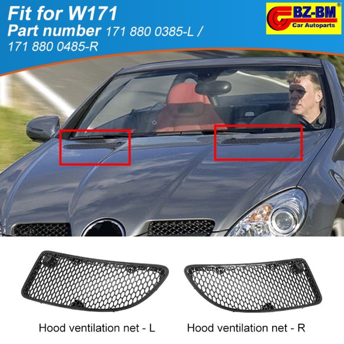 Hood grille Bonnet air Grille Slk for Mercedes Benz W171 R171 SLK280 SLK300 SLK350 A1718800485 A171