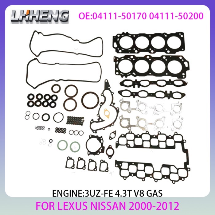 3UZ-FE ENGINE gasket set For LEXUS GS LS SC TOYOTA CELSIOR CROWN S16 UZZ40 S20 00-12 4.3L 4.3 L T V