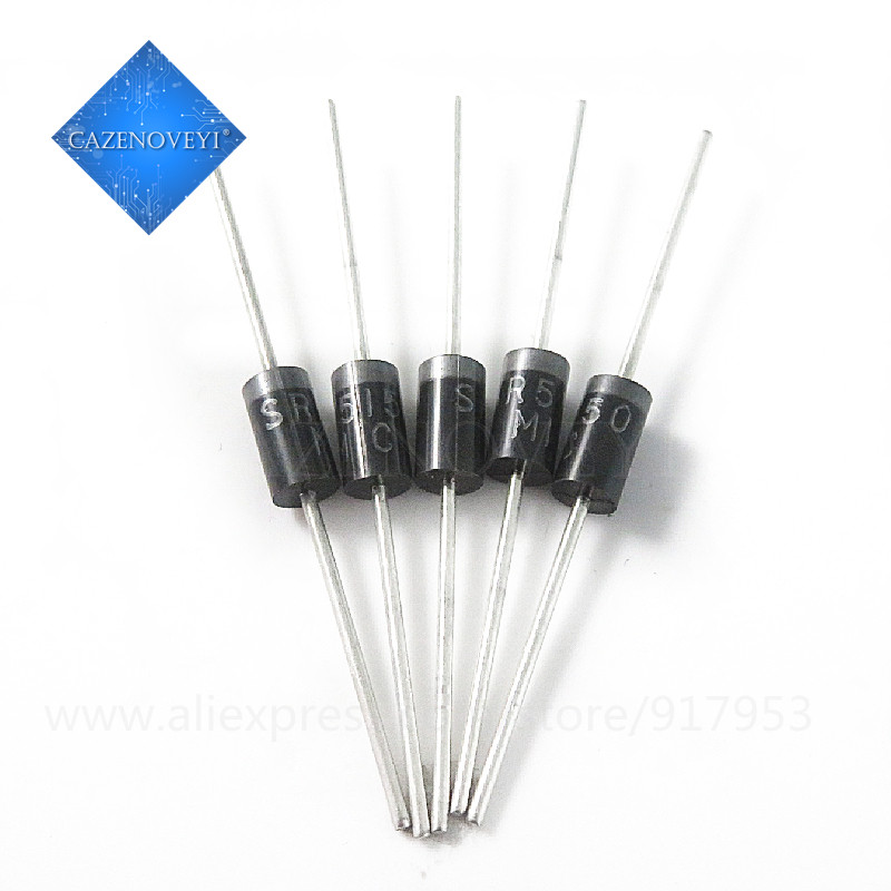 10 ชิ้น SR5150 SB5150 MBR5150 DO-201AD 5A 150V Schottky ไดโอด IC