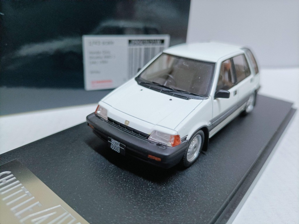 MARK43 1 43 Honda Civic Station Car Model Civic Shuttle 4WD J AR 1984 สีขาว