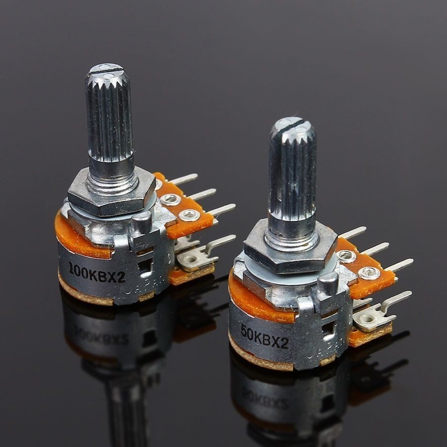 ญี่ปุ่นนําเข้า ALPS RK163 16 ประเภท 10KB20KA 50KB 100KA Dual หกเข็มปริมาณ Potentiometer
