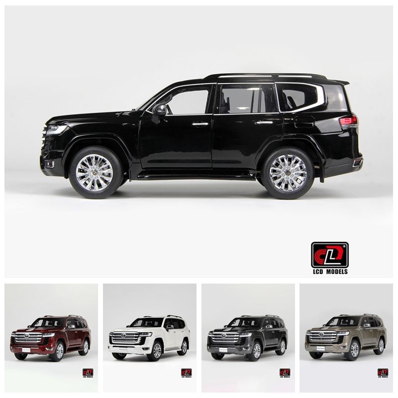 LCD 1: 18 Toyota Land Cruiser Land Cruiser LC300 ZX โมเดลรถโลหะผสมเครื่องประดับ