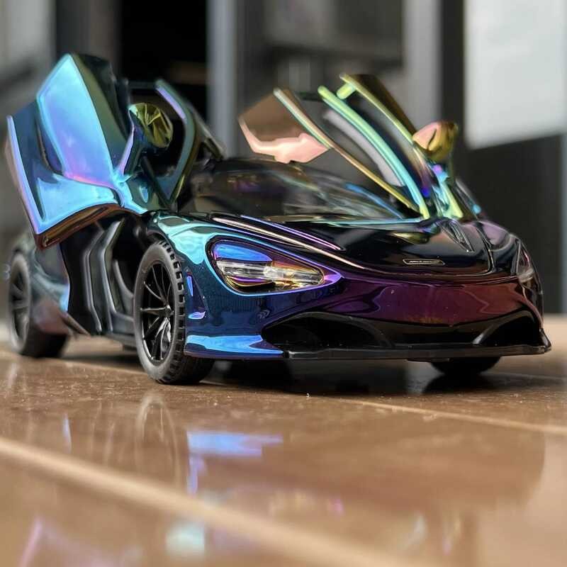 C 1:32 Mclaren 720S Electroplate Er Sports Car Diecast Alloy Metal Model Car High Simulation Trendy