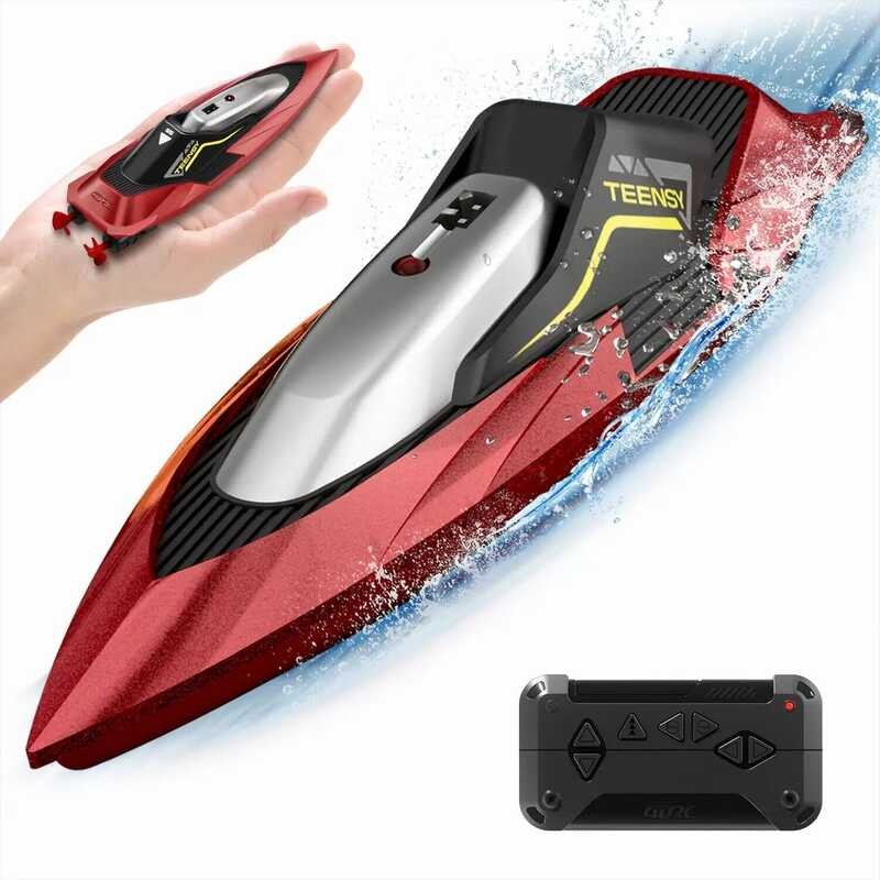C 4Drc S5 RC Boat For Pools And Lakes, 2.4 Ghz 20+ M Racing Boats, Rechargeable Battery,Low Battery