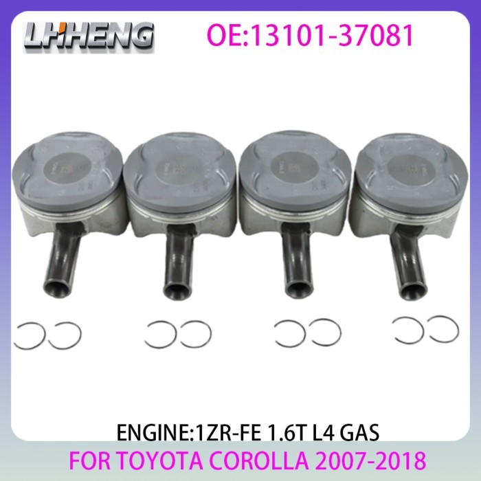 Engine piston For TOYOTA AURIS COROLLA Saloon 1.6L 1.6 L T L4 GAS E15 E18 2007-2018 13101-37081 131