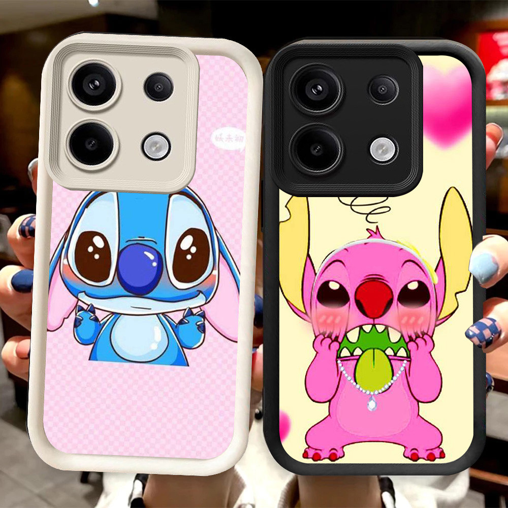 R102 Stitch Casing สําหรับ Infinix Tecno Note Zero 30 Pova 5 Pro 5G สีดําและสีขาว