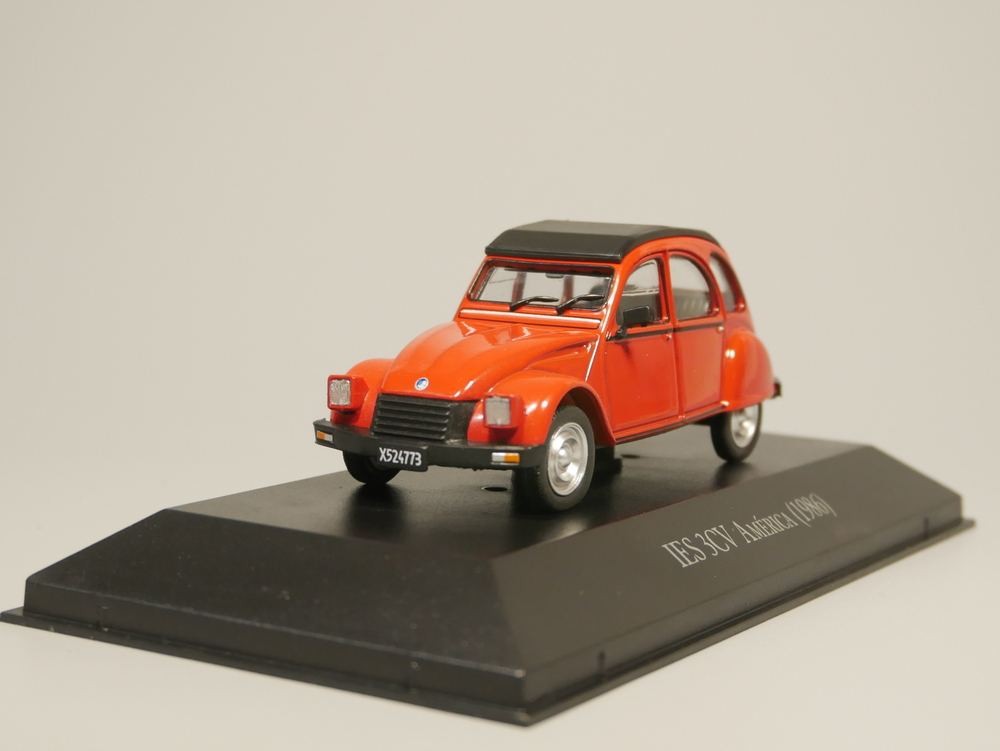 Ixo 1: 43 IES 3CV AMERICA 1986 Citroen รถรุ่นของเล่นตกแต่งรถ