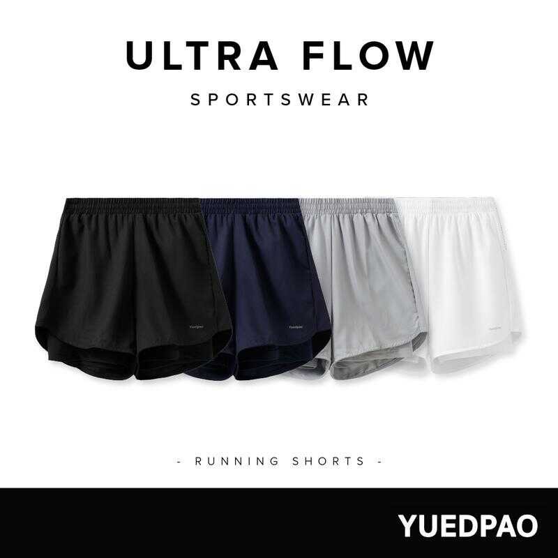 Yuedpao Sportswear กางเกงออกกำลังกายขาสั้น กางเกงวิ่ง 2In1 มีซับใน พร้อมกระเป๋าด้านข้าง Ultra Flow R