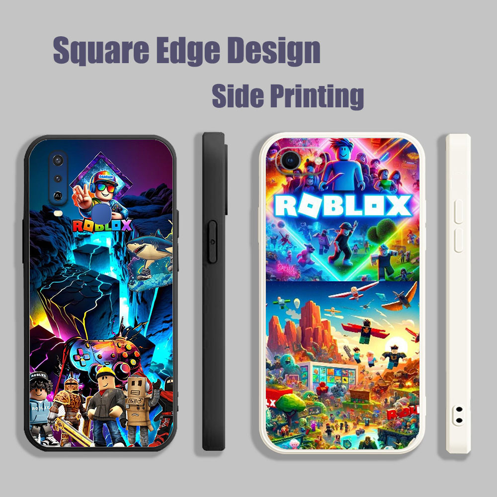 ปลอกสําหรับVivo Y12A Y53 V11i Z3i Y51A Y31 2021 ROBLOXเกมน่ารักเพื่อนBOD07 เคสโทรศัพท์สแควร์ขอบ