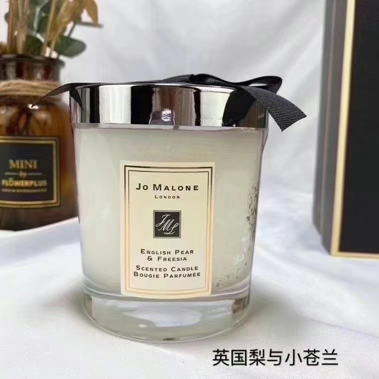 Hot Style 75 เทียนหอม Jo Malone 200g รส: English Pear, Lime Basil Leaf, Sea Salt, Blue Wind Chimes ด