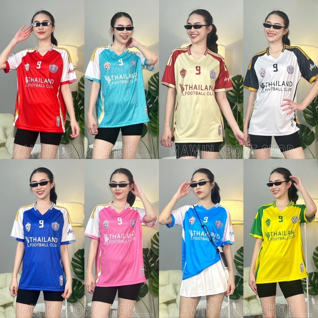 เสื้อฟุตболแขนสั้น คอวี สำหรับทั้งชายและหญิง เหมาะสำหรับการเล่นกีฬาหรือสวมใส่ในชีวิตประจำวัน ปี 2025