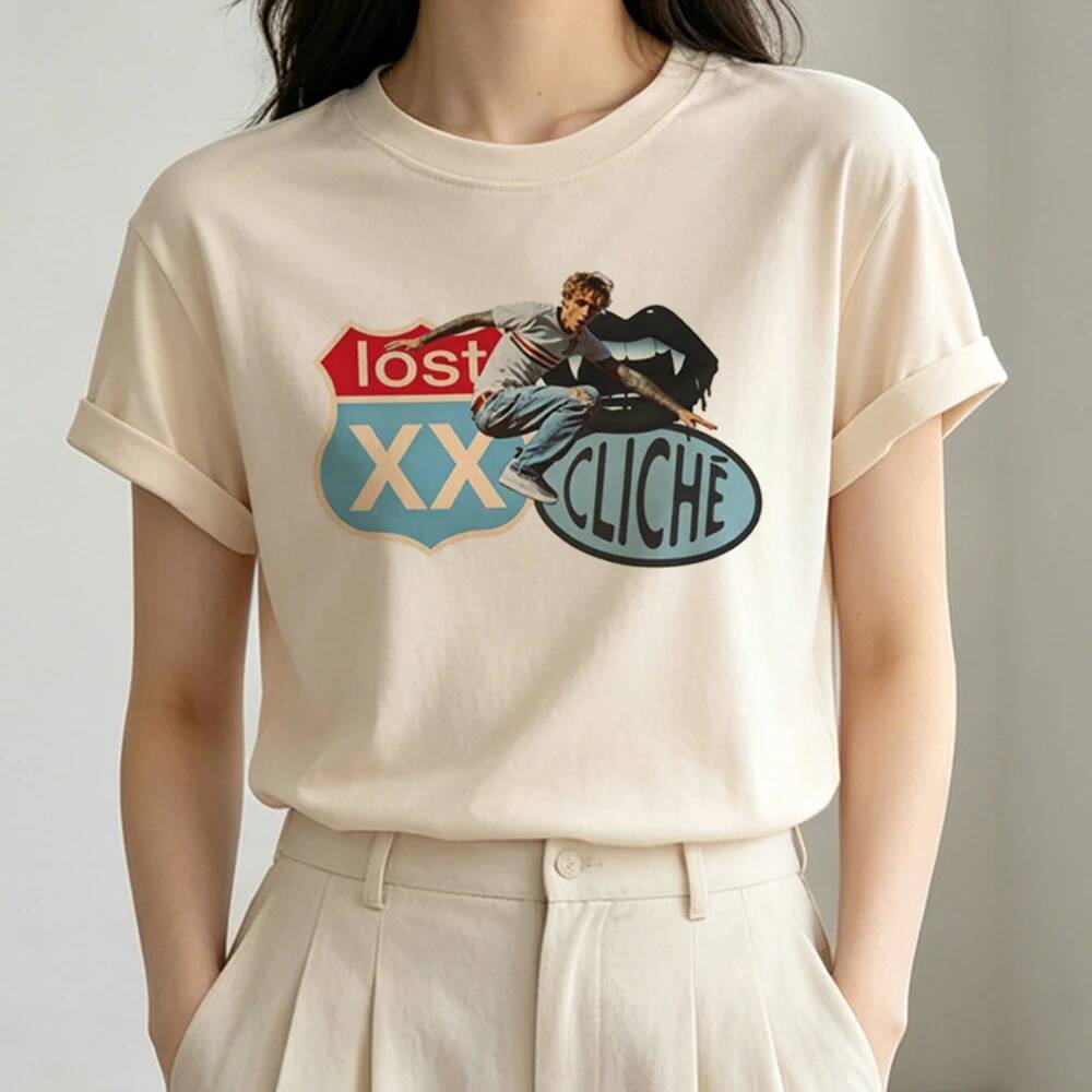 Mgk tshirt femme dollette baddie gyaru y2k clearance t เสื้อความงามแฟชั่นเกาหลี cutecore dollette น่