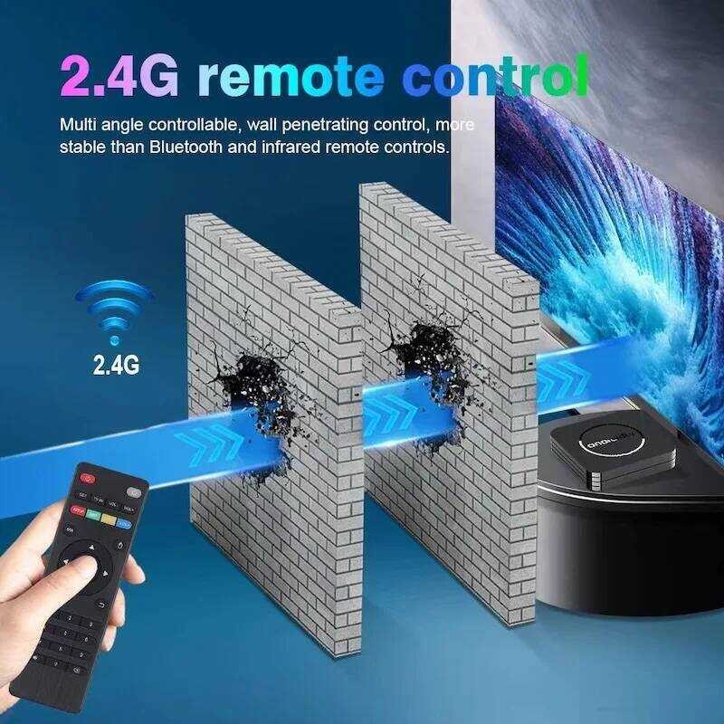 ▥ Q2 กล่องสมาร์ททีวี Allwinner H3 Quad Core Android 14.0 OS Media Player รองรับ Wifi 2.4G 2Gb 1