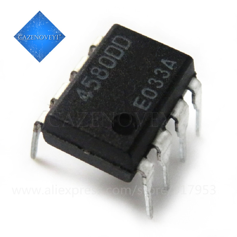 10 ชิ้น NJM4580D JRC4580D JRC 4580D DIP-8 ชิป IC
