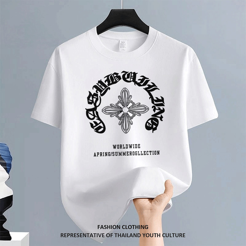 1028 สตรีทแฟชั่น CASUAL OVERSIZE สีดําแขนสั้น ลายการ์ตูน t-shirt สีขาว-ดำ คอกลม ผู้ชาย COOL เสื้อยืดผู้ชาย FASHION