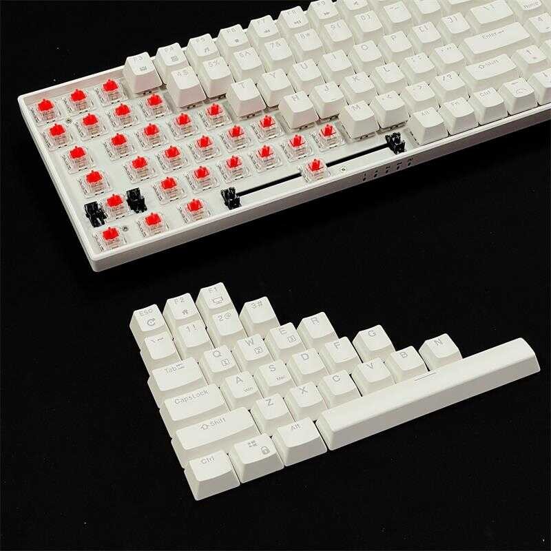 R RK100/860 Original สีดําสีขาว ABS Keycap OEM ความสูงอุปกรณ์เสริม 96/98 พร้อมคีย์บอร์ดแบบกลไก chenj
