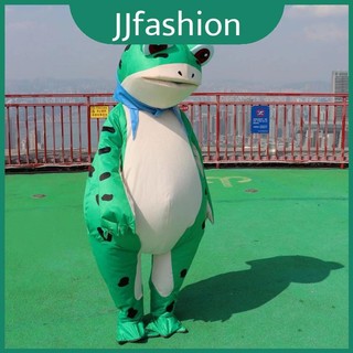 Traje Popular Temático De Sapo Com Ventilador Inflável Para Crianças , Festas De Cosplay De Halloween E