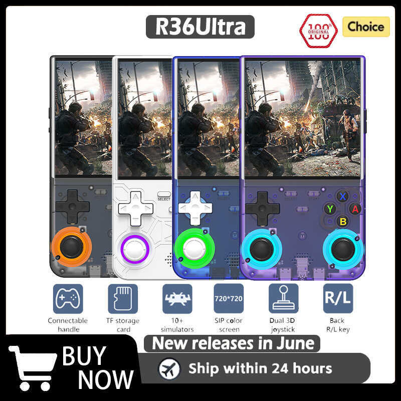 R36Ultra Kaiyuan คอนโซลเกมมือถือ R36S13 ซม.มือถือ Nostalgic Arcade