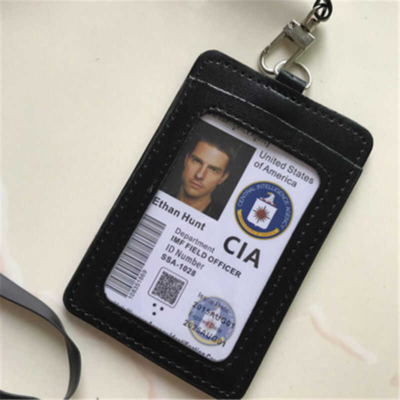 ❤ US CIA Special Agent Badges Leather Case Holder ID Card Driving Wallets Certificate Gift Coll