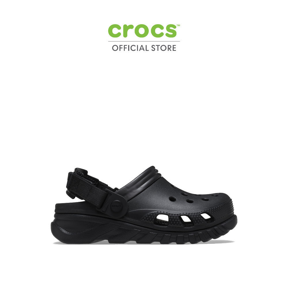 ♞CROCS รองเท้าลำลองผู้ใหญ่ DUET MAX II CLOG รุ่น 208776001 - BLACK KHF