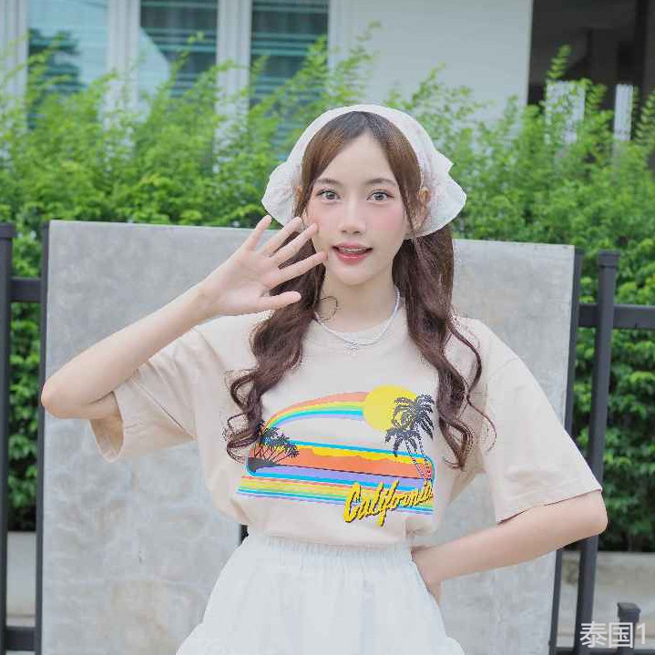 (พร้อมส่ง) เสื้อยืด CALIFORNIA 90'S - ผ้า Cotton100%