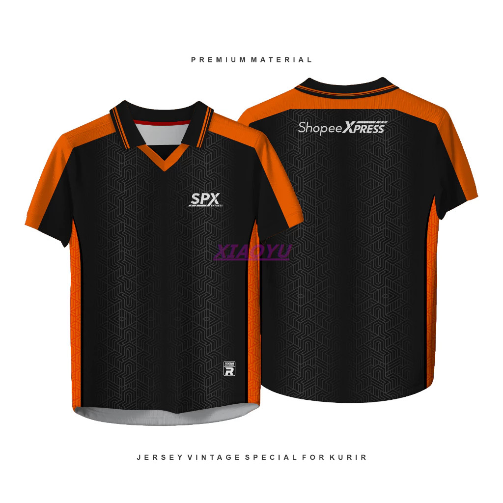 เสื้อแข่งพรีเมียมสำหรับคนขับรถขนส่ง พิมพ์ลายเต็มรูปแบบ แพ็คเกจ SHOPEE