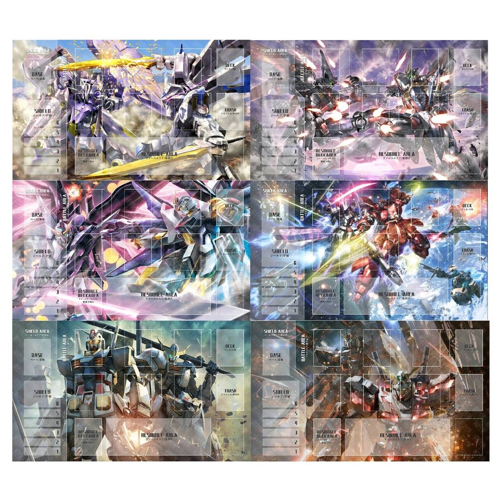 600X350X2Mm Diy Gundamed Gcg Tri-Language Version Card Battle Mat Gcg Single Player Board Game Card 