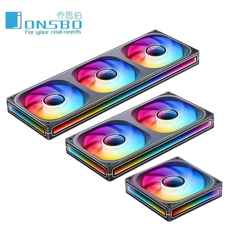 Qiao Sibo ZA360 Building Block พัดลม ZB120/240/360 Conjoined ARGB คอมพิวเตอร์ Cooling 12 ซม.แชสซีพัด
