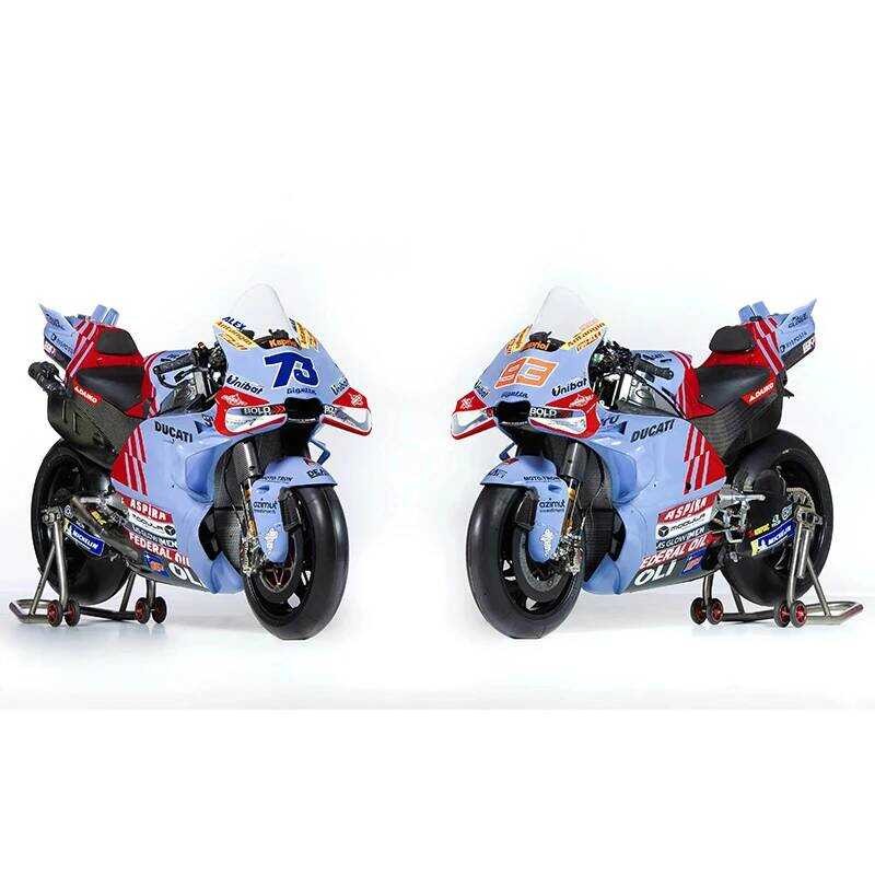 C C MAISTO 1:18 Dui Motogp 2024 Edition Diecast Model Gresini Racing #73 Alex Marquez & #3 Marc Mar