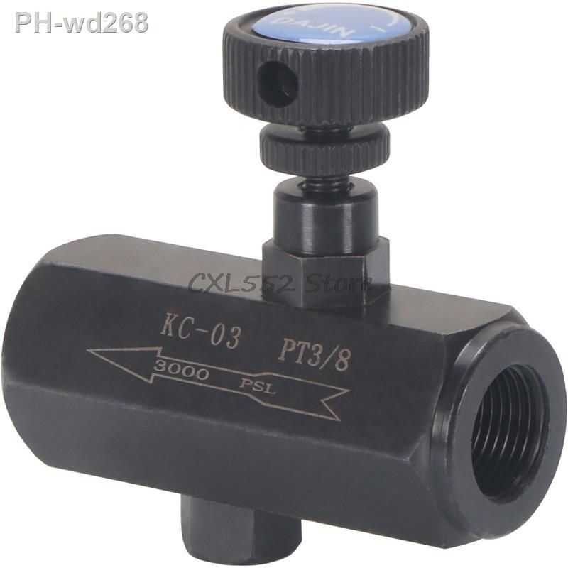 1Pc KC-02 KC-03 KC-04 KC-06 Hydraulic One-way Throttle w Control Oil Pressure Pipe Type Regulating V