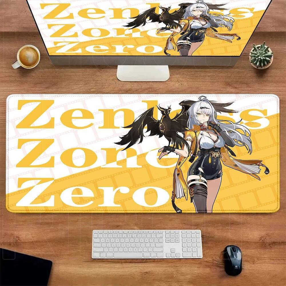 ZZZ Gaming Jane Mouse Pad Evelyn Yuzuha Anby Ellen Zenless Zone Zero คีย์บอร์ดโต๊ะขยายเสื่อ XXL อะนิ