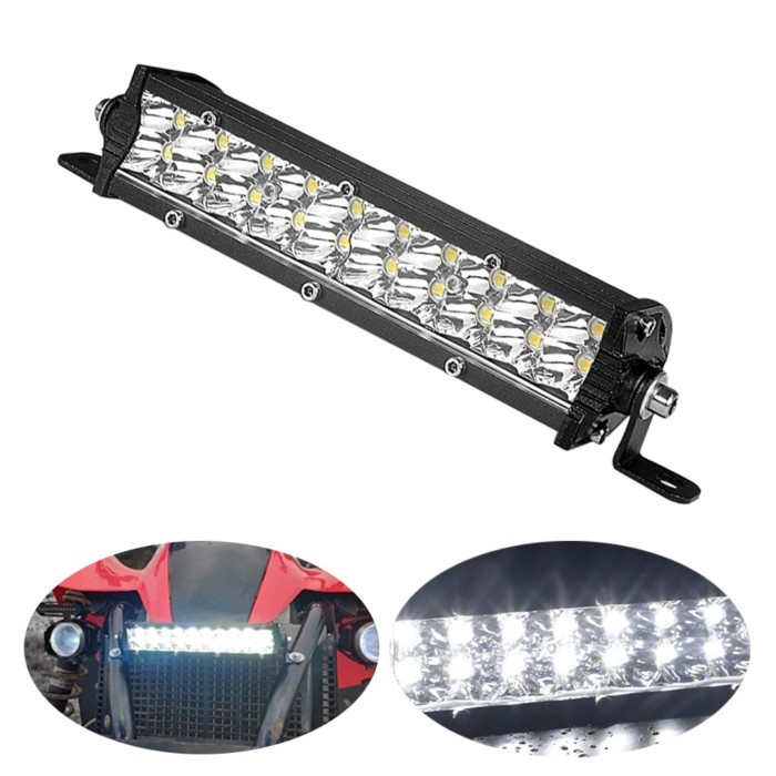 7 inch 20 LED Bar Offroad Spot Flood LED Light Bar Single Row for Jeep Truck Car SUV 4WD 4x4 Boat A