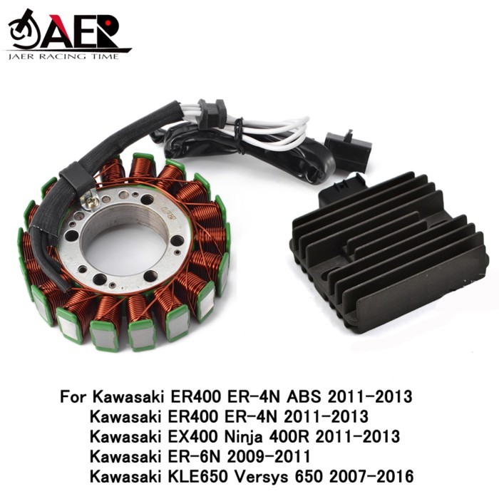 Generator Stator Coil + Voltage Regulator Rectifier for Kawasaki ER6N Versys 650 KLE650 ER400 ER4N