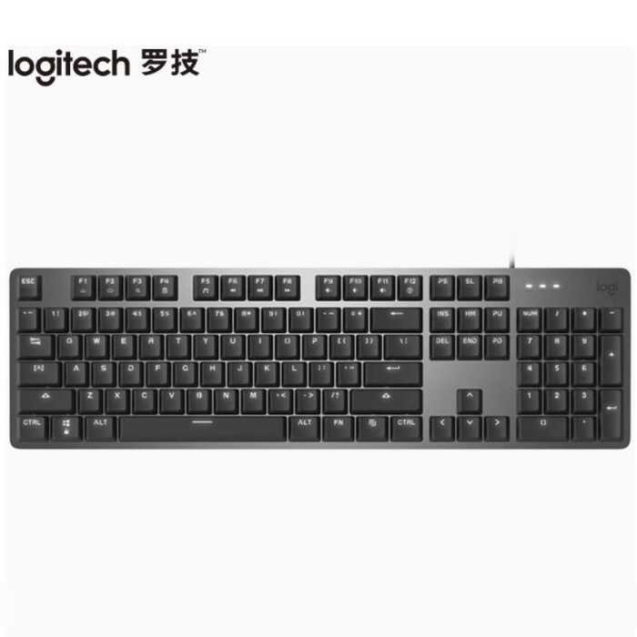 Logitech Second-Hand K845 Mechanical Keyboard เกมเล่นเกมแบบมีสาย Office อินเทอร์เฟซ USB คอมพิวเตอร์เ
