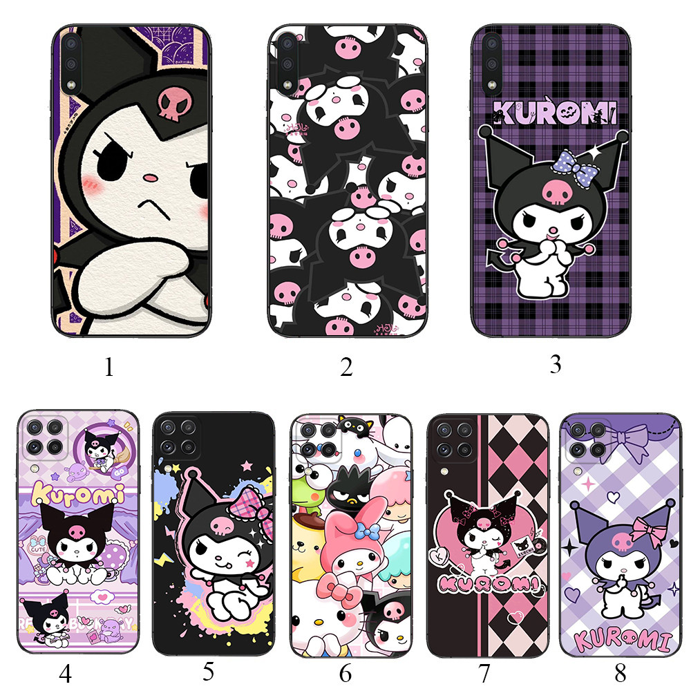 Realme 5 5i 5s Pro 6 6i 6 Pro 7 7i 8Pro C35 C55 Narzo N65 W16 Kuromi อะนิเมะ 8 เคสโทรศัพท์สีดํานุ่ม