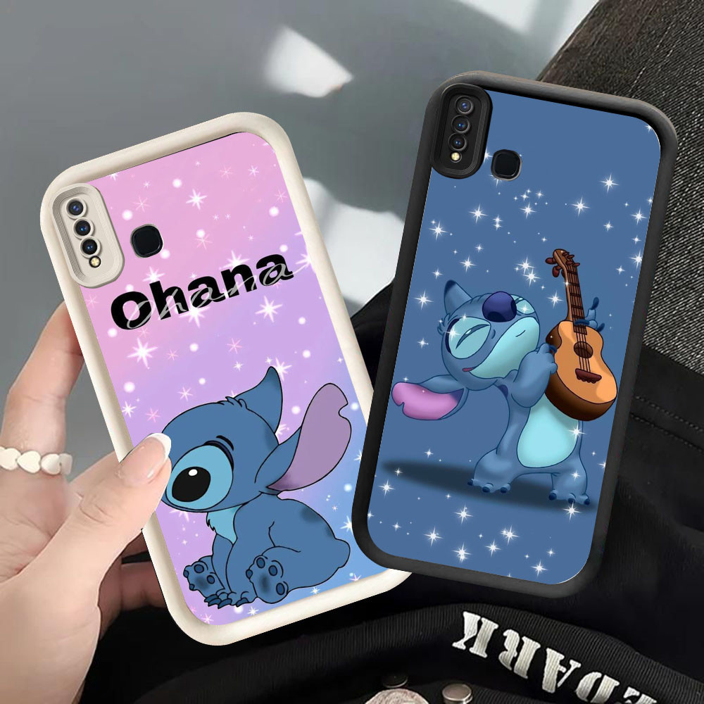 YS-26 Stitch Angelปลอกซิลิโคนอ่อนนุ่มสําหรับVIVO Y17 Y12 Y50 Y30 Y15 Z1 Y19 V15 Pro