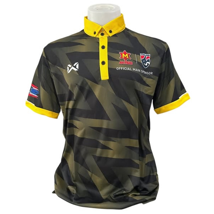 ของแท้ เสื้อ โปโล M150 x ช้างศึก ฟุตบอลทีมชาติไทย ลายใหม่ ล่าสุด WARRIX M150 x FOOTBALL THAILAND NAT