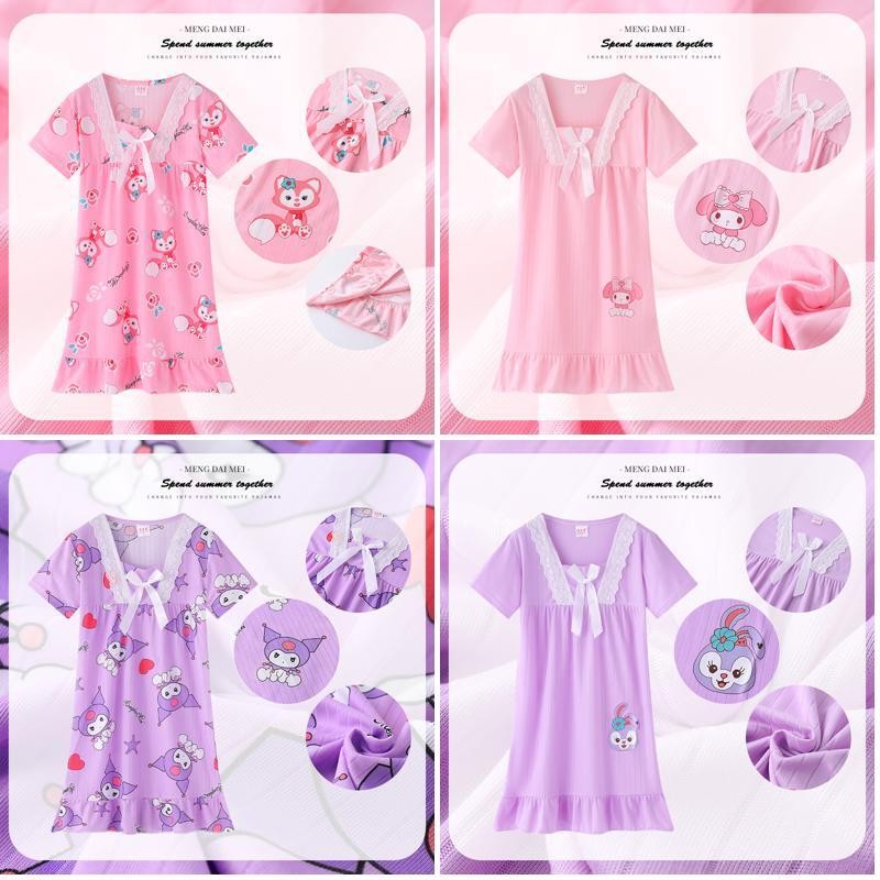 Eid Mubarak ชุดเด็ก StellaLou แขนสั้น คอเหลี่ยม ชุดลำลองสำหรับเด็กหญิงอายุ 9-10 ปี